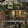 Students walking on campus.