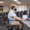 Two students working in the TECH Center.